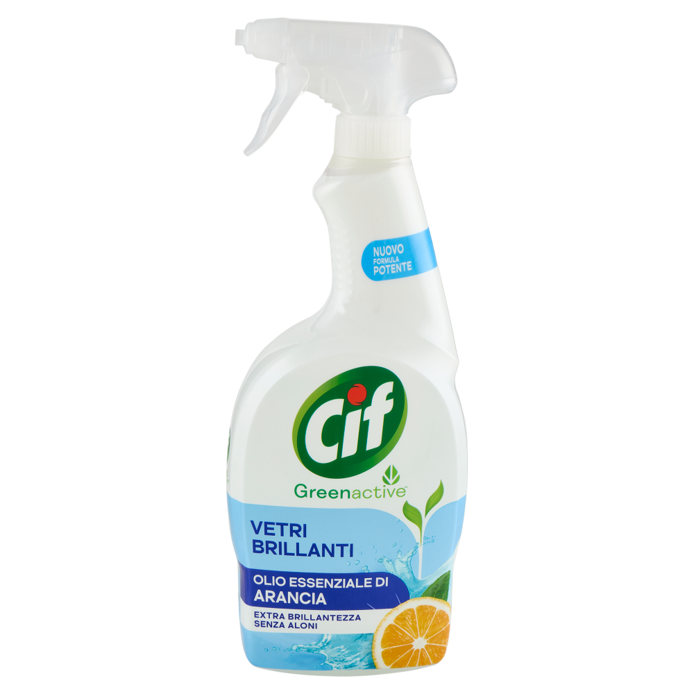Cif Greenactive Vetri Brillanti Olio Essenziale di Arancia 650 ml