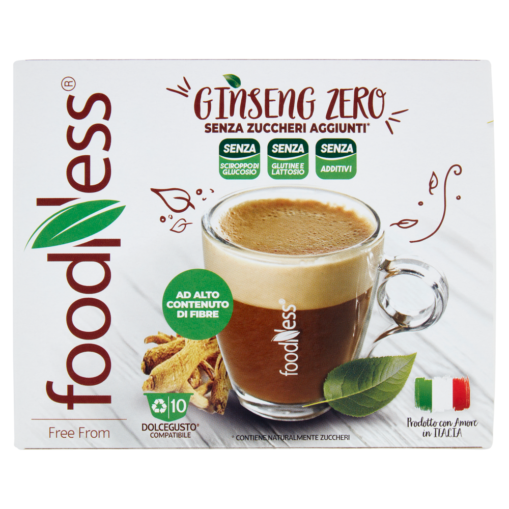 foodNess Ginseng Zero Dolcegusto Compatibile 10 x 6 g