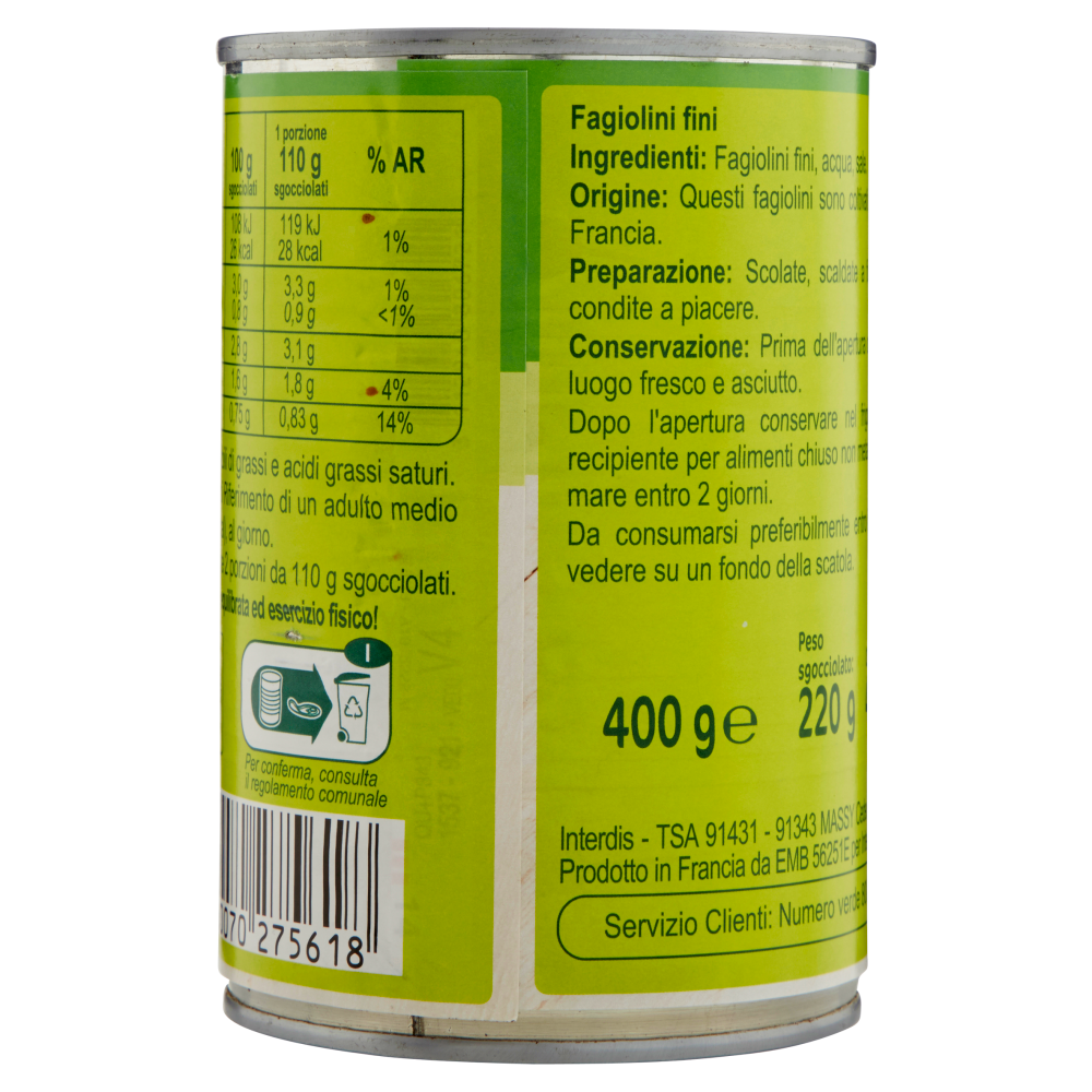 Carrefour Fagiolini Fini 400 g