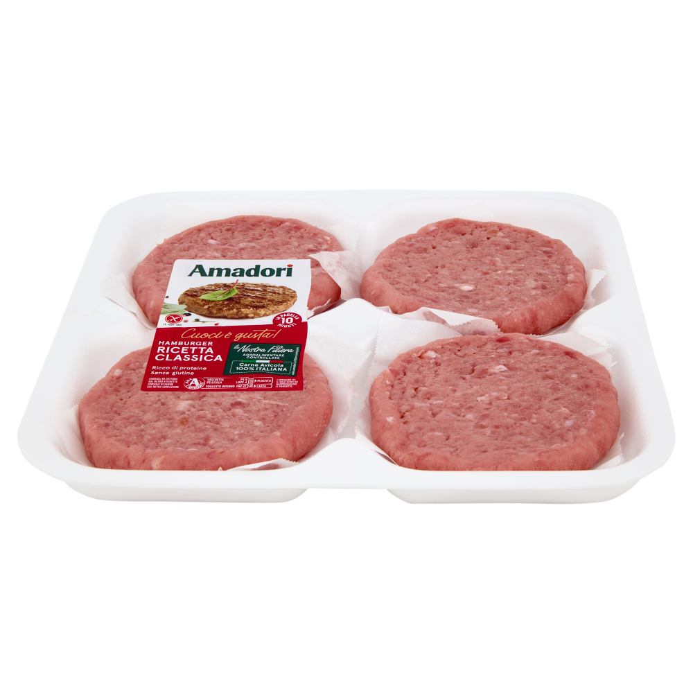 Amadori Hamburger Ricetta Classica 0,408 kg