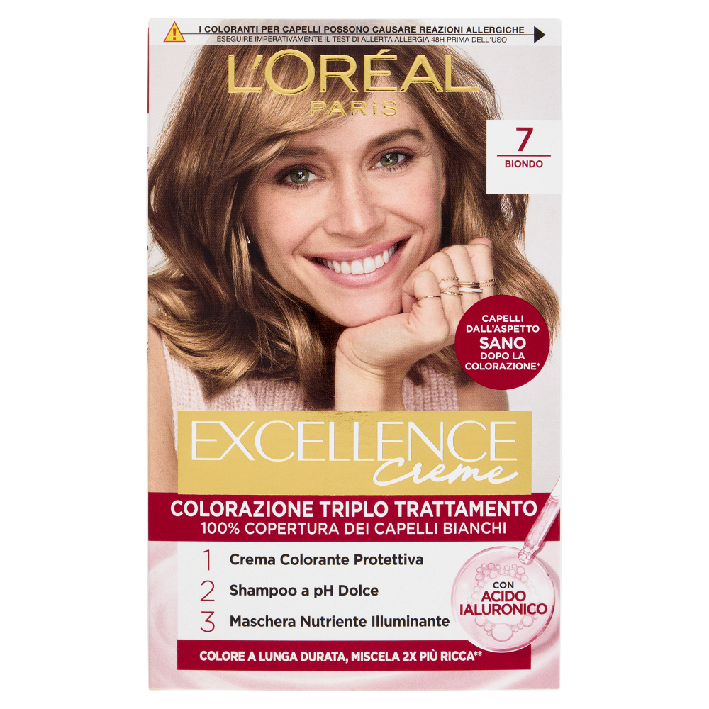 L'Oréal Paris Excellence Creme Colorazione Triplo Trattamento 7 Biondo