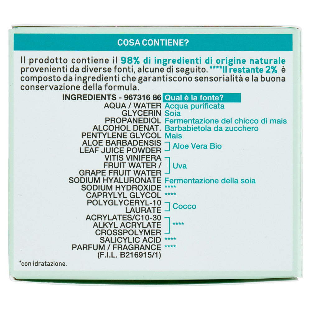 Garnier SkinActive Hyaluronic Aloe Crema Giorno Jelly, 50 ml