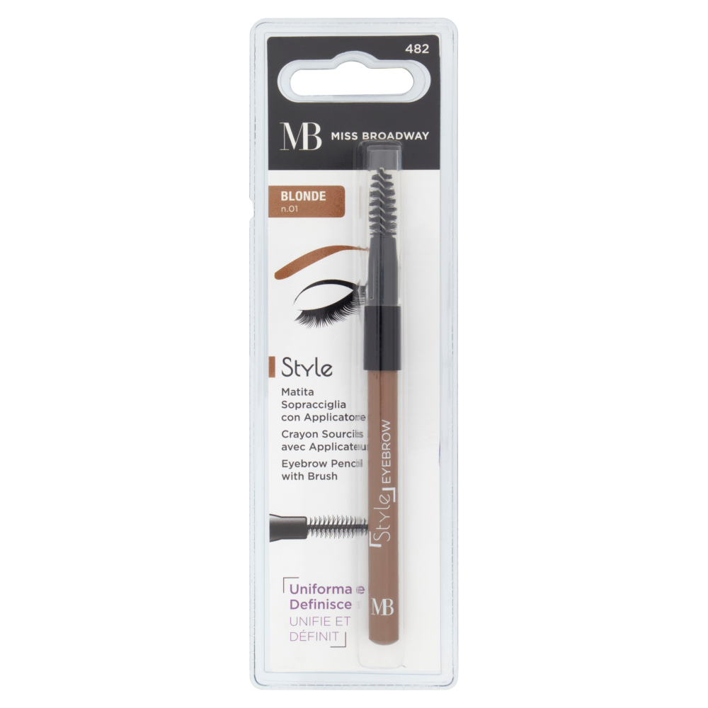 Miss Broadway Style Matita Sopracciglia con Applicatore Blonde n.01