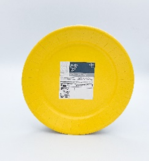 Le Nappage 24 Piatti in cartoncino diam 23cm Giallo Canarino