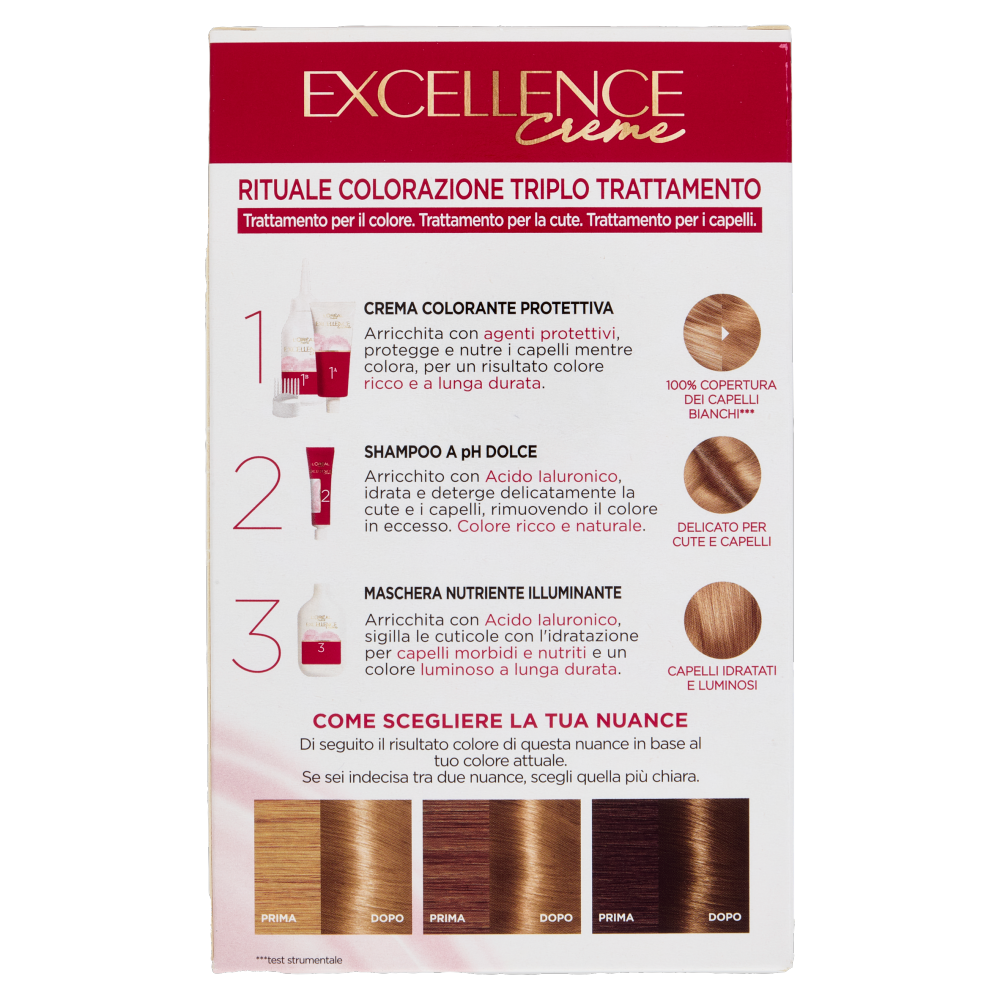 L'Oréal Paris Excellence Creme Colorazione Triplo Trattamento 7.3 Biondo Dorato