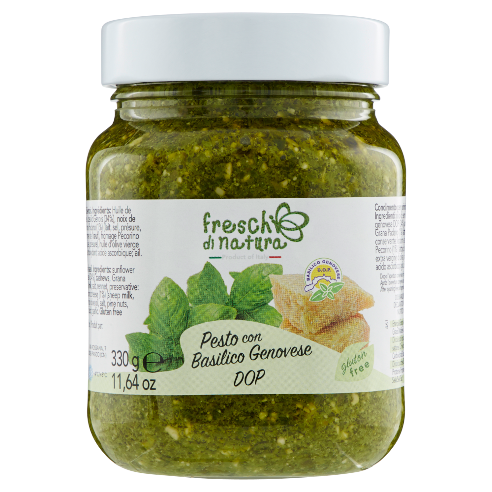 freschi di natura Pesto con Basilico Genovese DOP 330 g