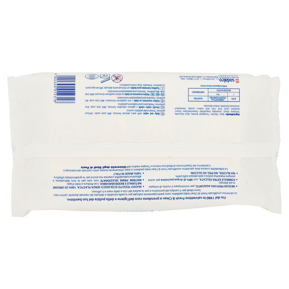 Fresh & Clean baby pediatric Salviettine 72 pz