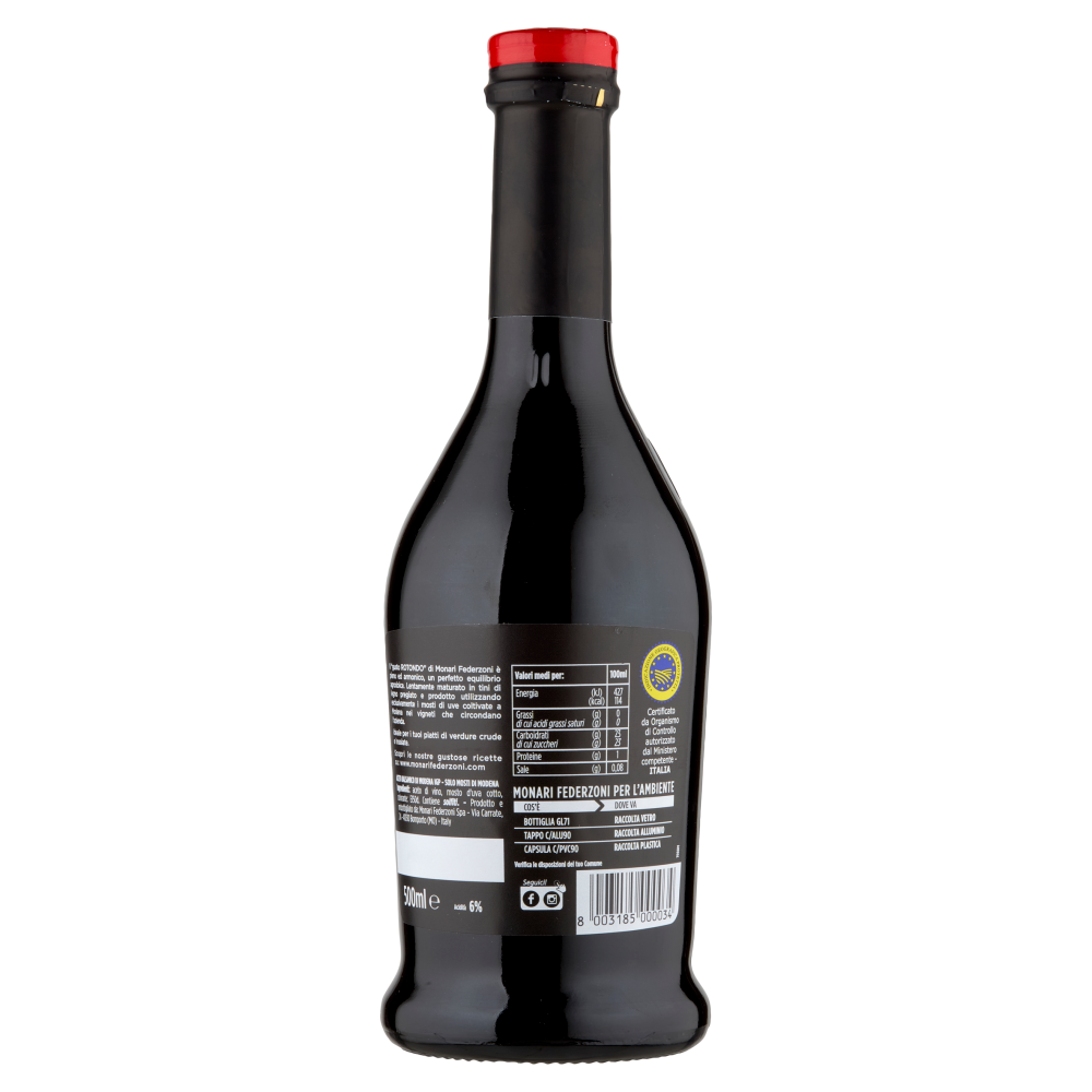 Monari Federzoni Aceto Balsamico di Modena IGP Solo Mosti di Modena 500 ml