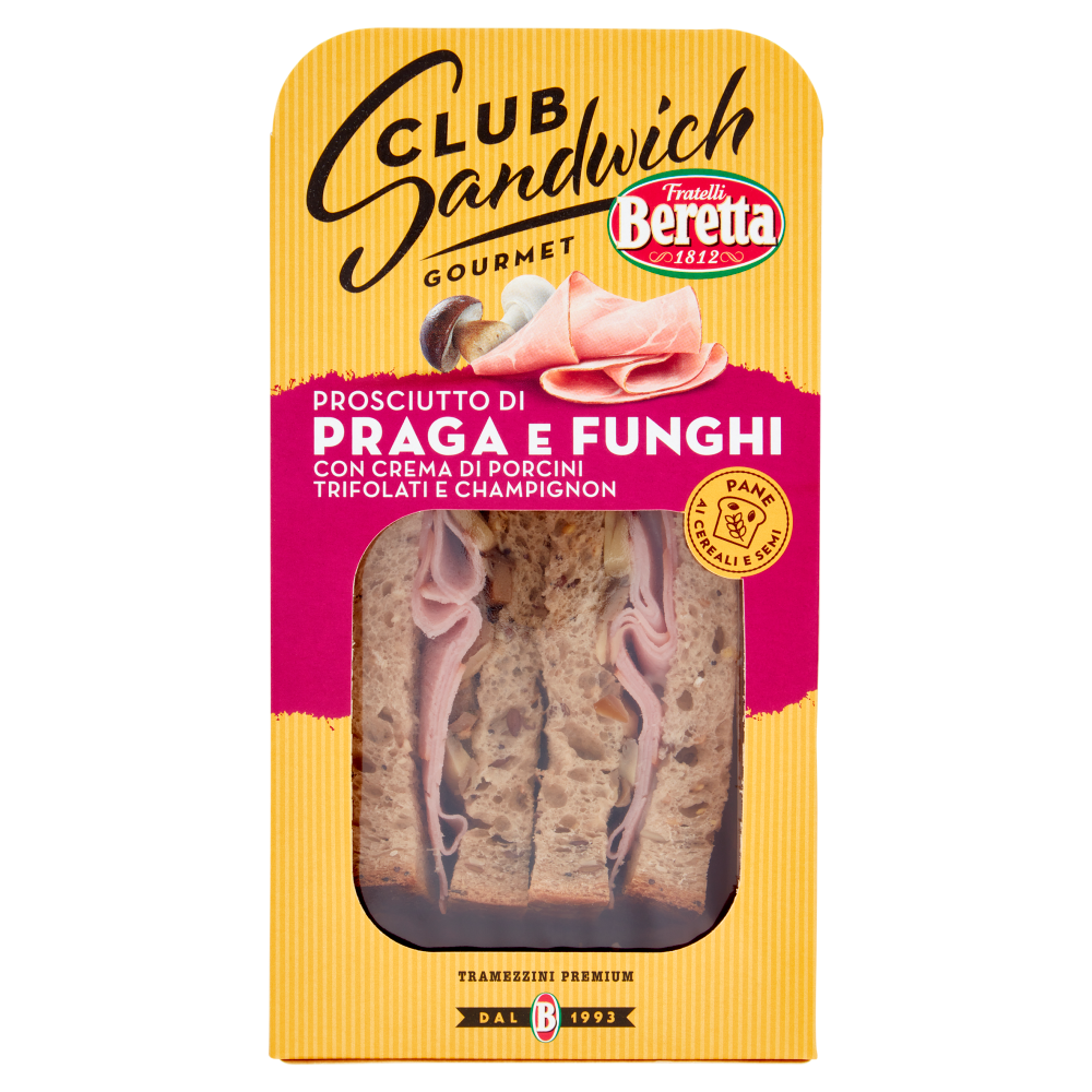 Beretta Club Sandwich Gourmet Prosciutto di Praga e Funghi 160 g