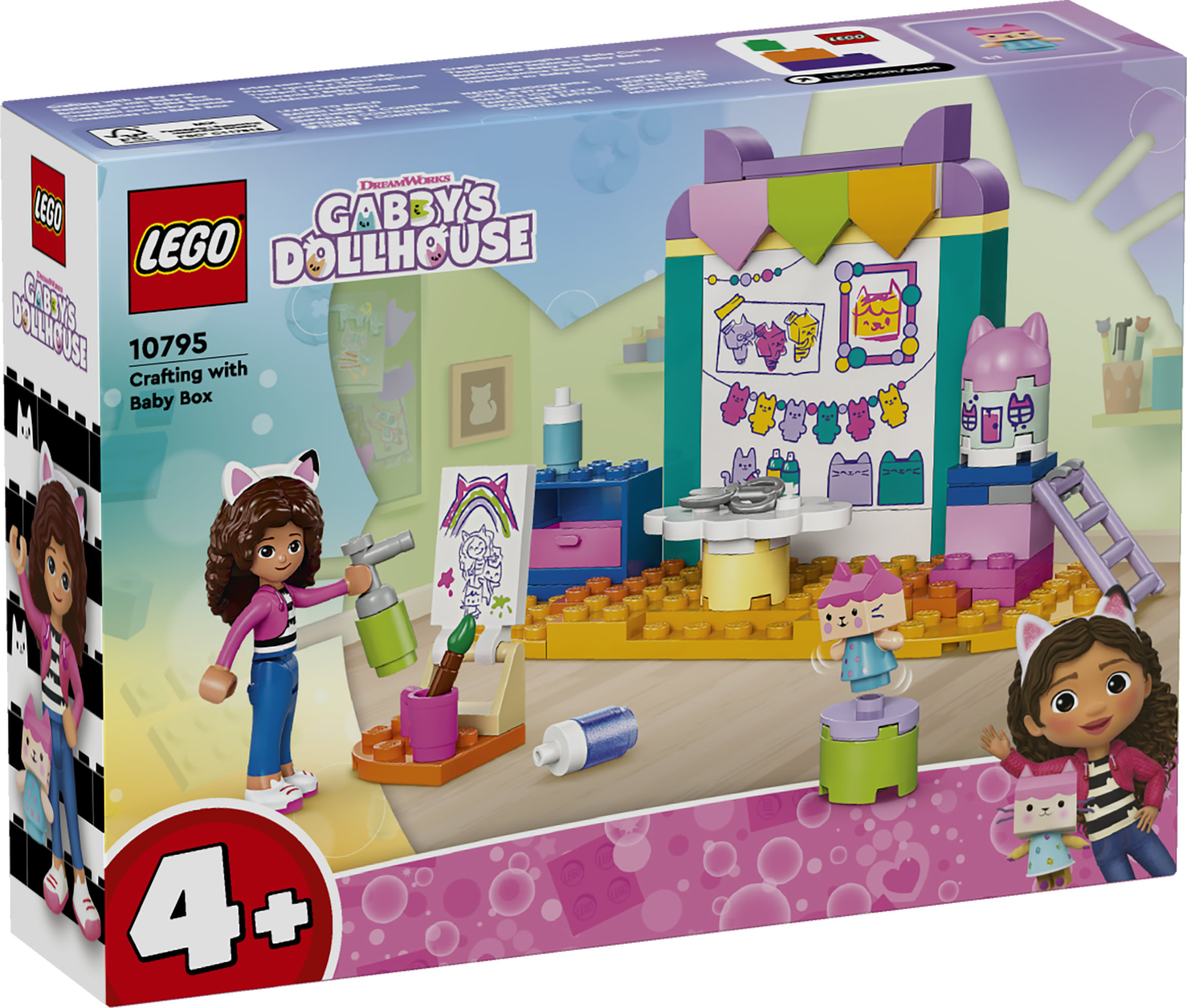 LEGO La Casa delle Bambole di Gabby 10795 Creazioni con Baby Scatola, Giochi Educativi per Bambini 4+, Idea Regalo Creativa