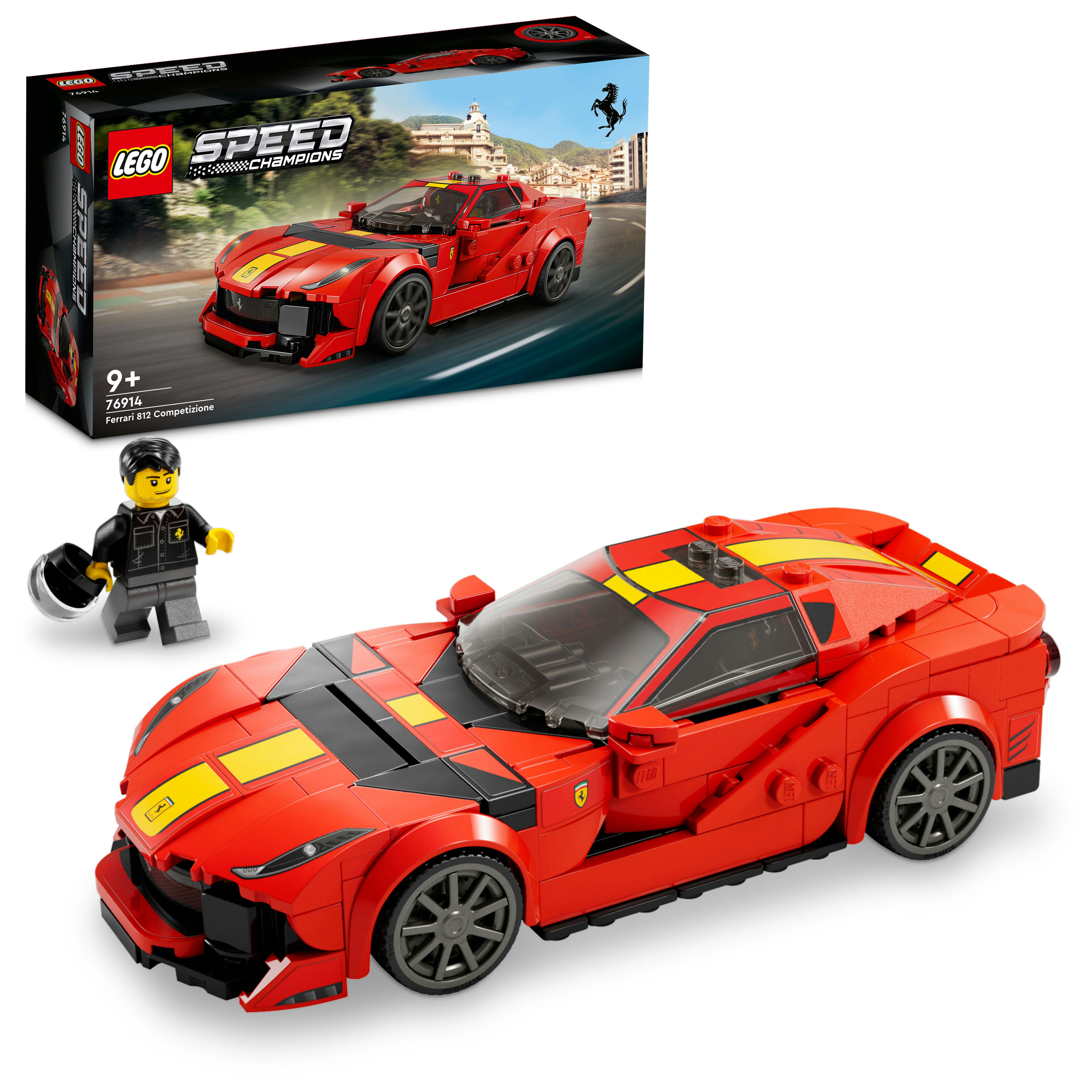 LEGO Speed Champions 76914 Ferrari 812 Competizione, Modellino di Auto da Costruire, Macchina Giocattolo 2023 da Collezione