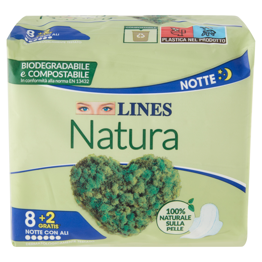 Lines Natura Notte con Ali 8+2 pz