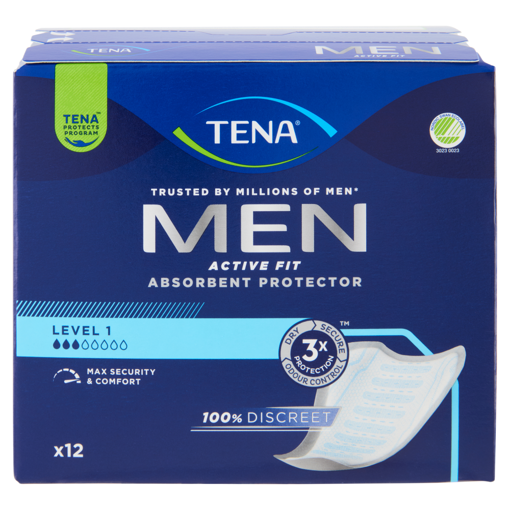 Tena Men Active Fit Absorbent Protector Level 1 12 pz