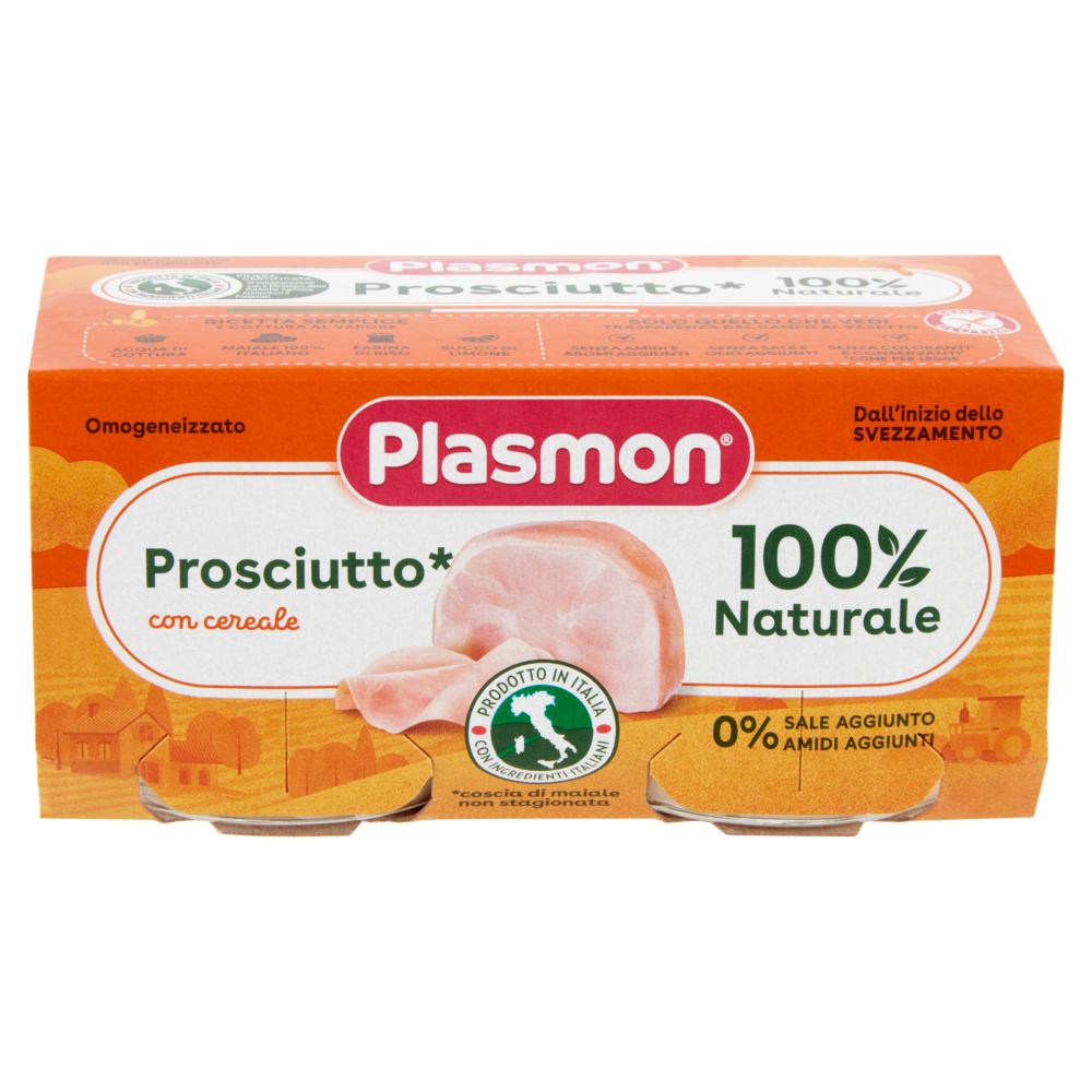 Plasmon Omogeneizzato Prosciutto* con cereale 2 x 80 g
