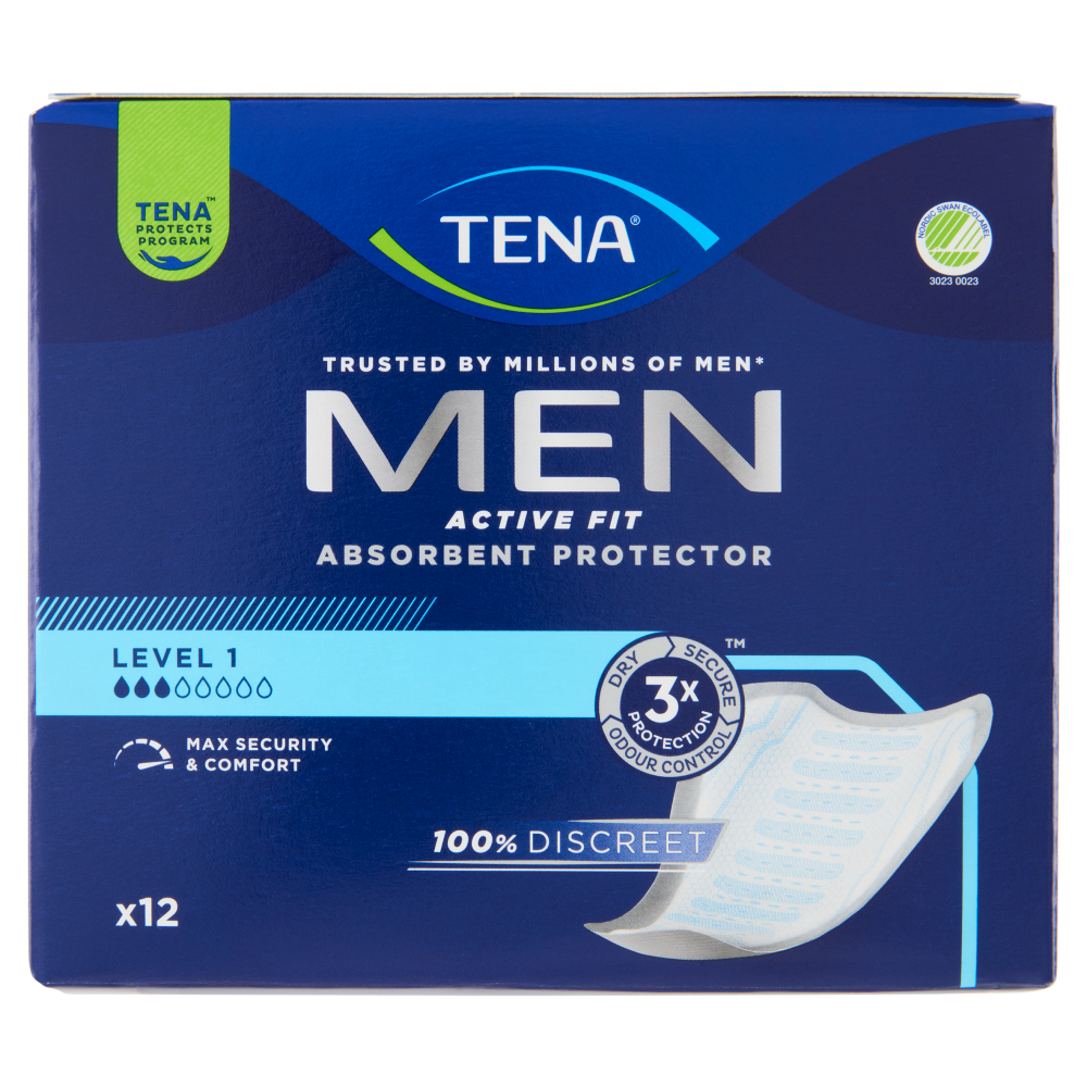 Tena Men Active Fit Absorbent Protector Level 1 12 pz