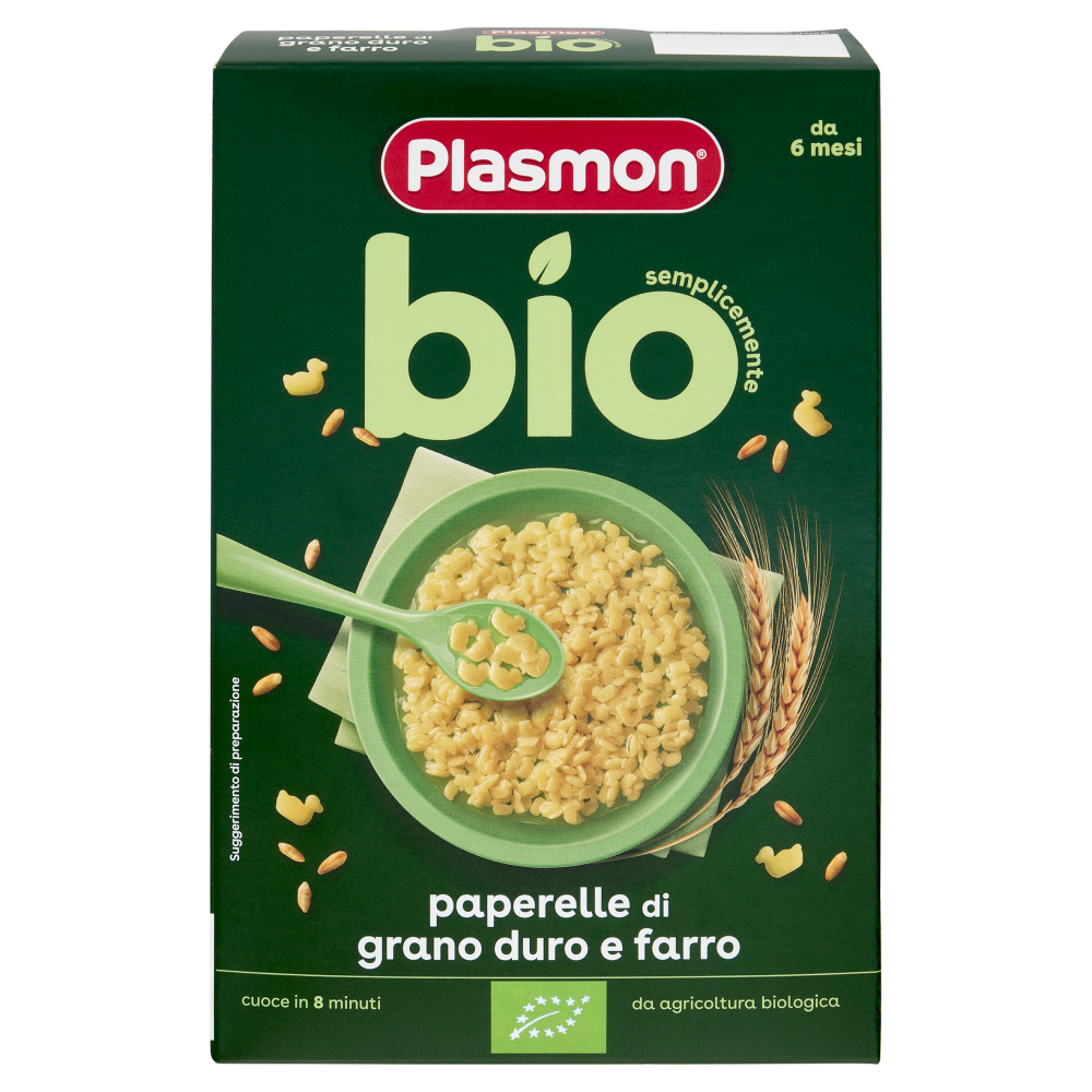 Plasmon semplicemente bio paperelle di grano duro e farro 300 g