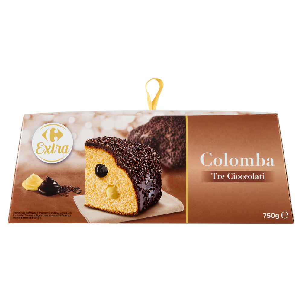 Carrefour Extra Colomba Tre Cioccolati 750 g