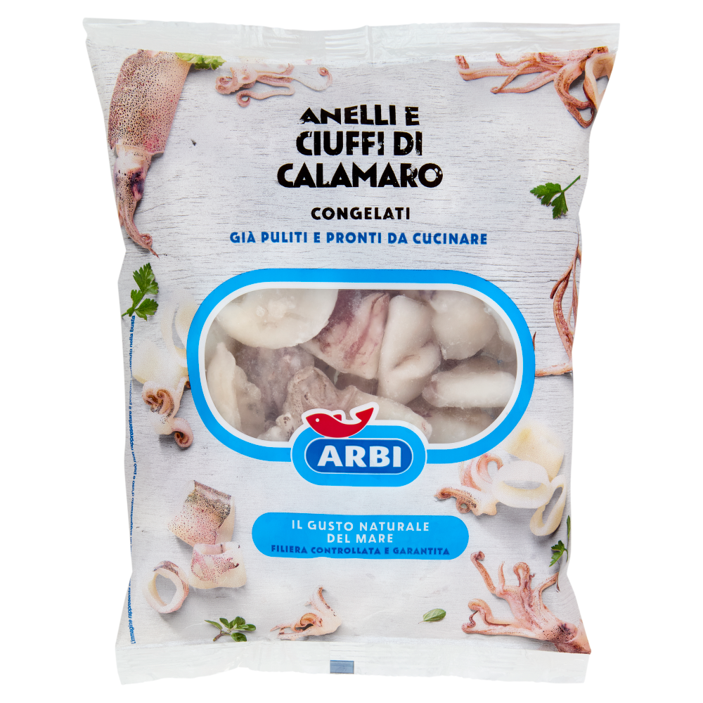 Arbi Anelli e Ciuffi di Calamaro Congelati 400 g