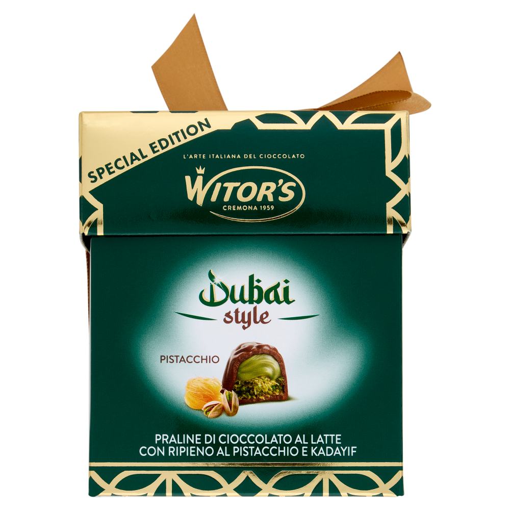 Witor's Dubai style Pistacchio Praline di Cioccolato al Latte 150 g
