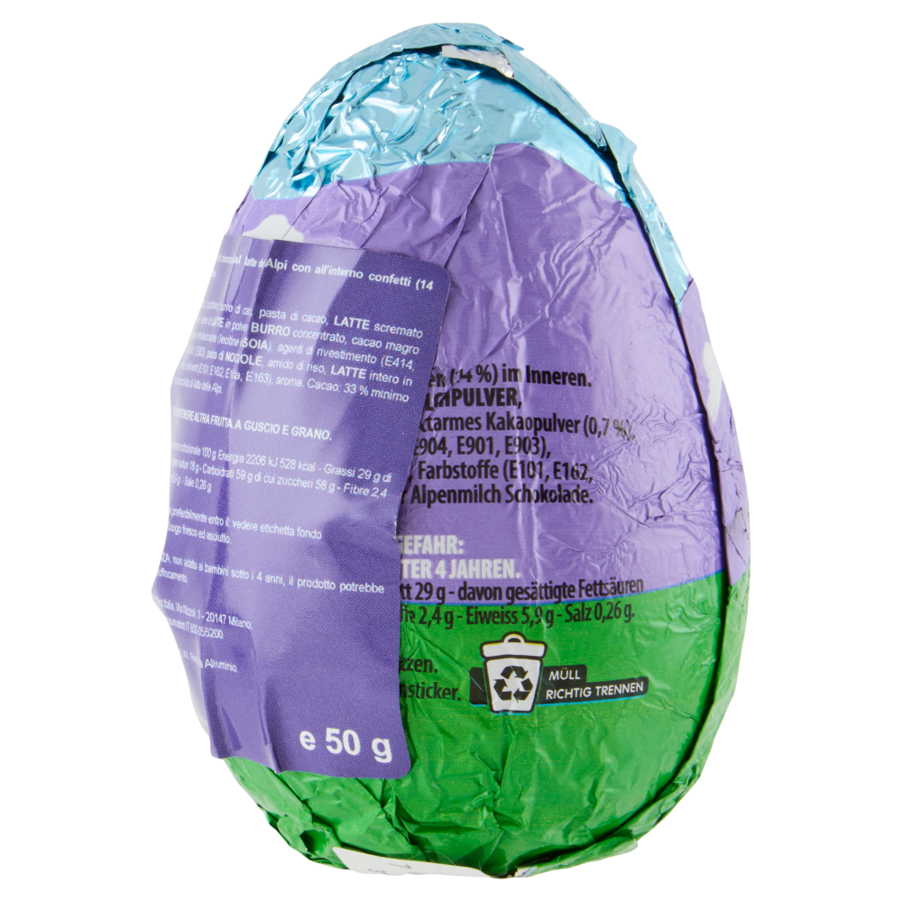 Uovo Milka Cioccolato al Latte "Funny Easter Egg" - 50g