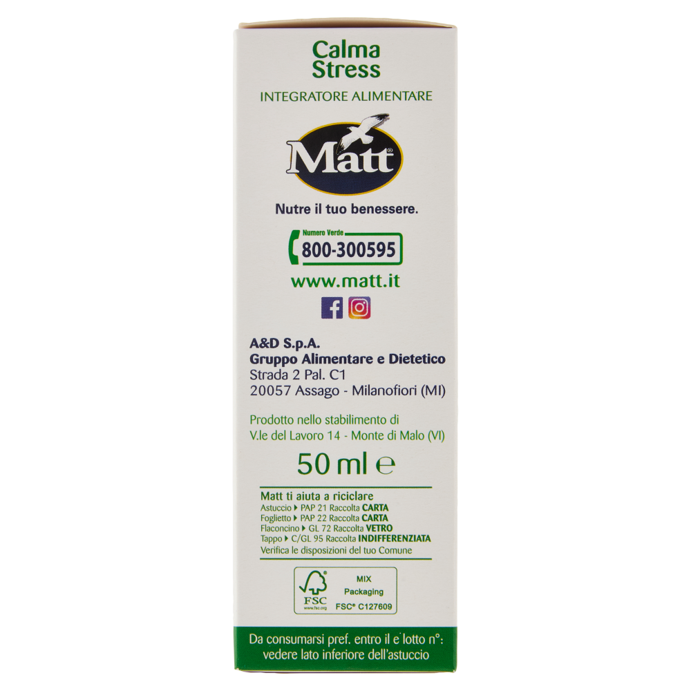 Matt Erboristeria Calma Stress 50 ml