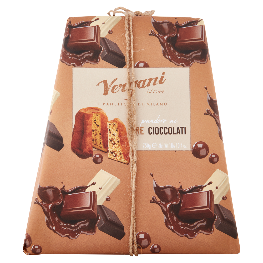 Vergani pandoro ai Tre Cioccolati 750 g