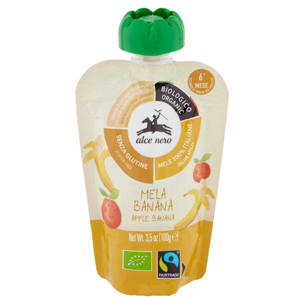 alce nero Mela Banana 100 g