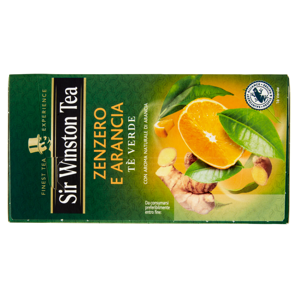 Sir Winston Tea Zenzero e Arancia Tè Verde 20 x 1,75 g