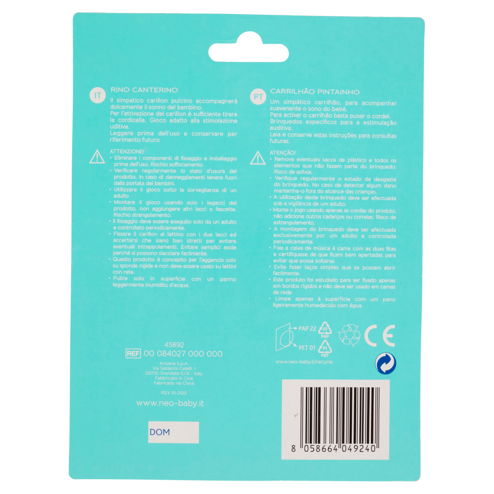 neo Baby Rino Canterino Carillon 0m+