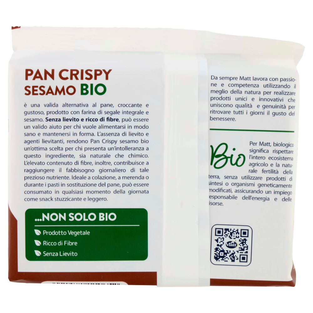 Matt Pan Crispy Sesamo Bio 200 g