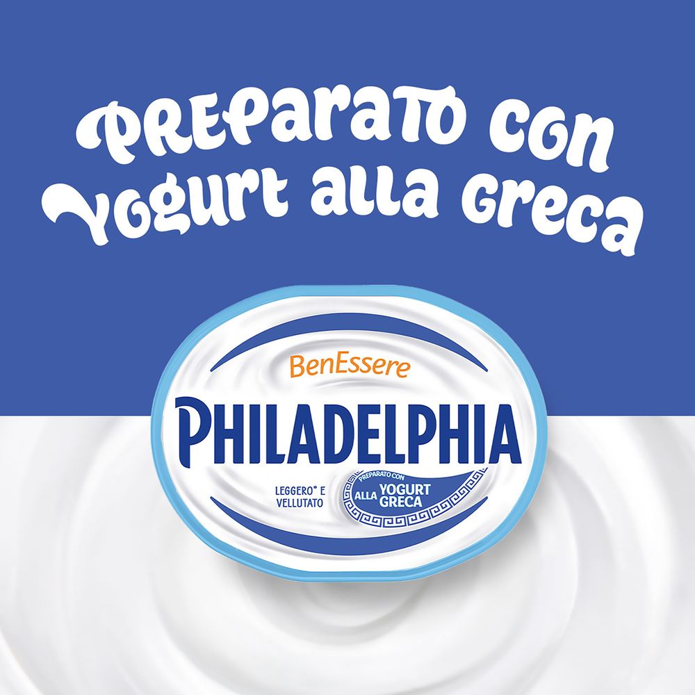 Philadelphia Yogurt Greco Latticino Leggero e Vellutato Preparato con Yogurt alla Greca Vaschetta 175g