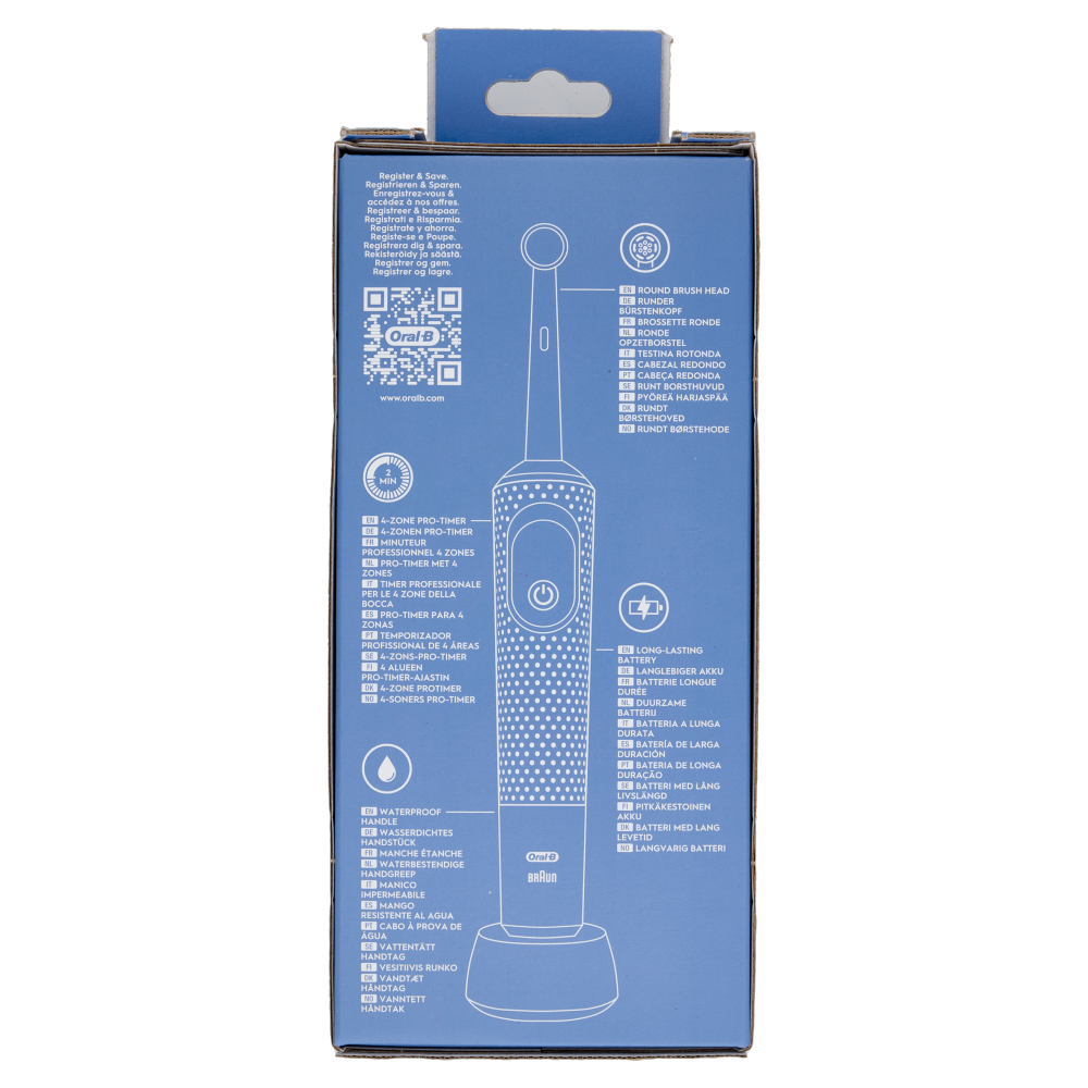 Oral-B Spazzolino Elettrico Denti Ricaricabile Pro Vitality Lilla