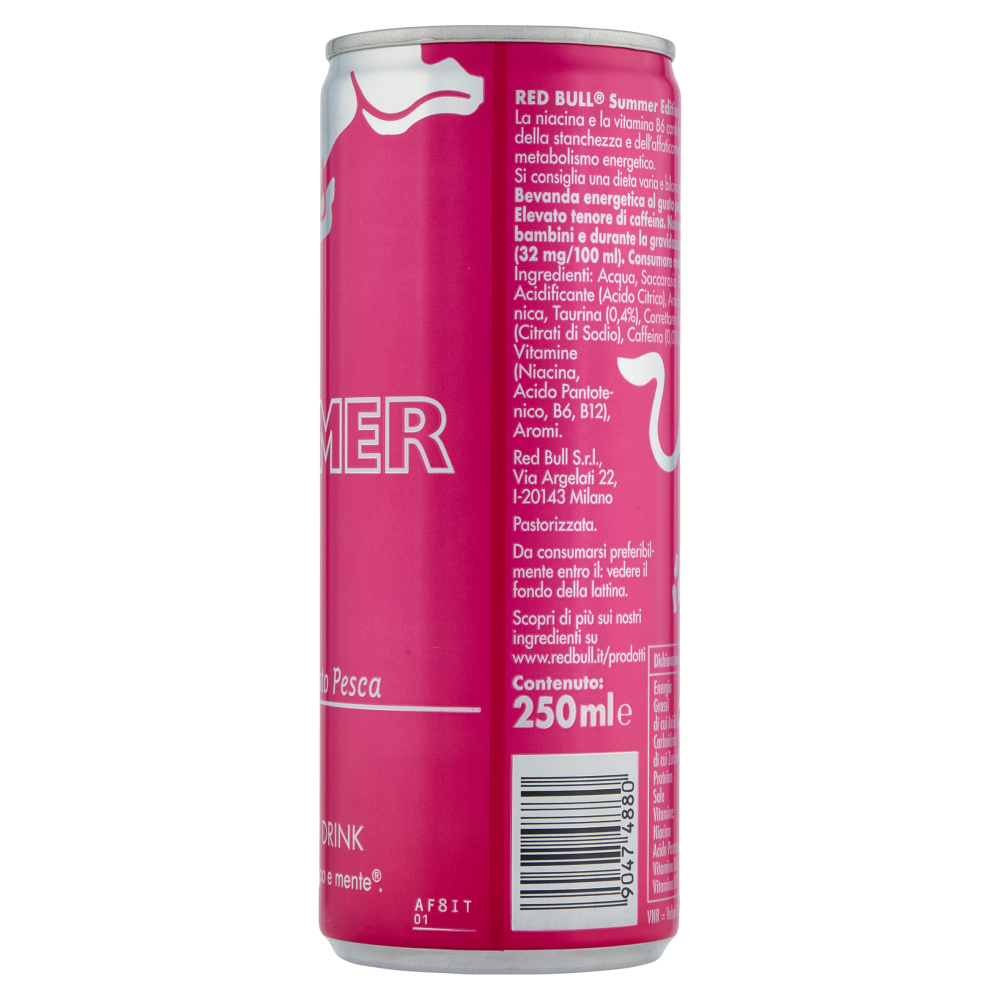 Red Bull Energy Drink, Gusto Pesca, 250 ml