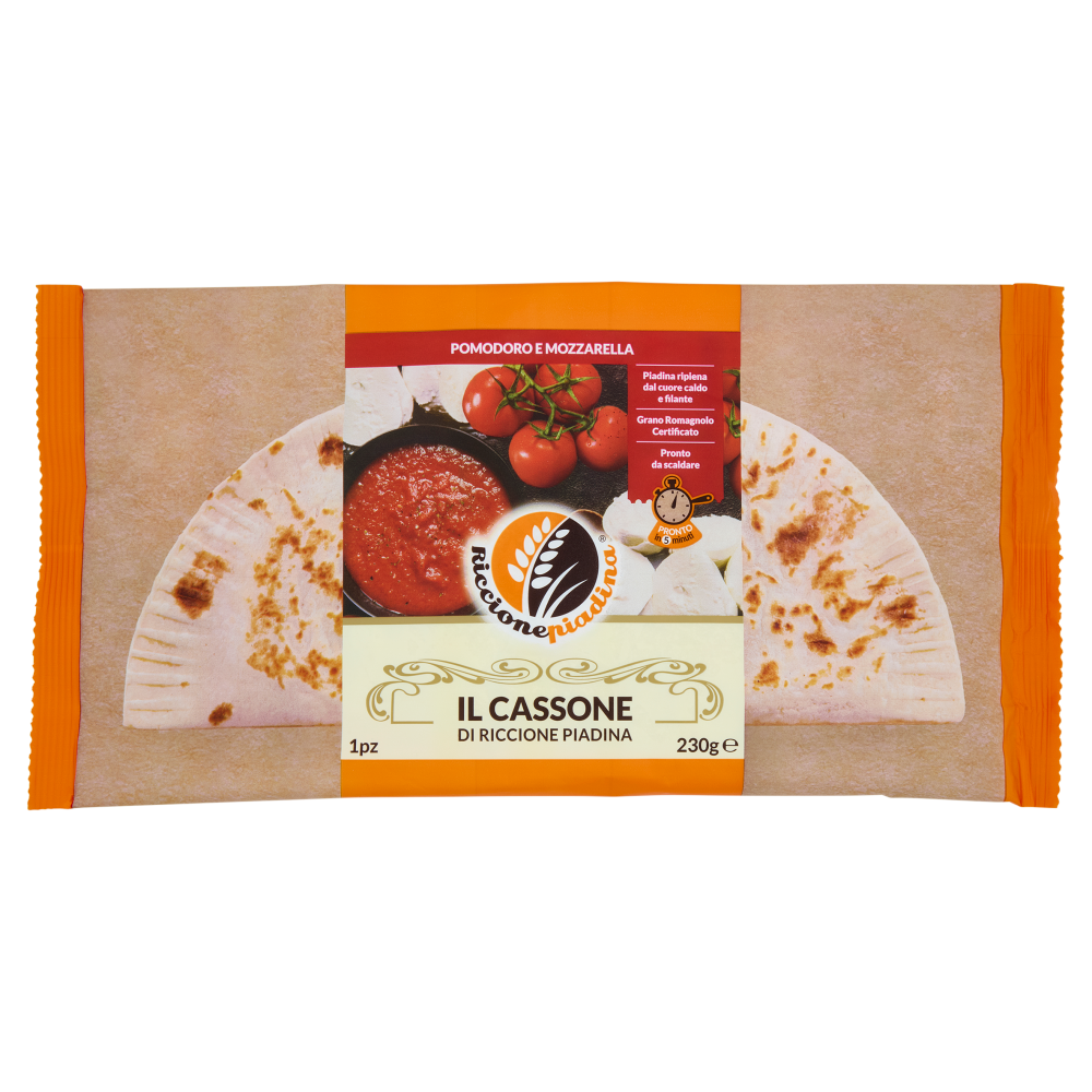 Riccionepiadina il Cassone di Riccione Piadina Pomodoro e Mozzarella 1 pz 230 g