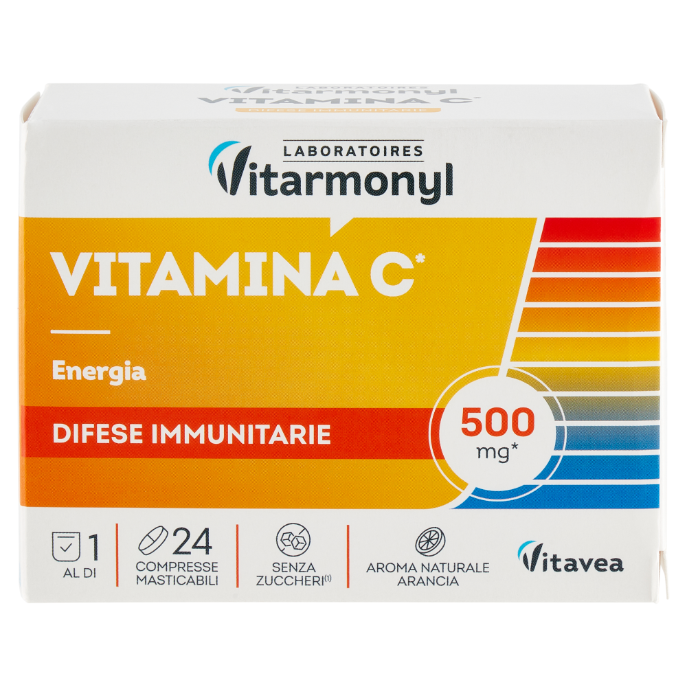 Laboratoires Vitarmonyl Vitamina C* Difese Immunitarie 24 Compresse Masticabili 60 g