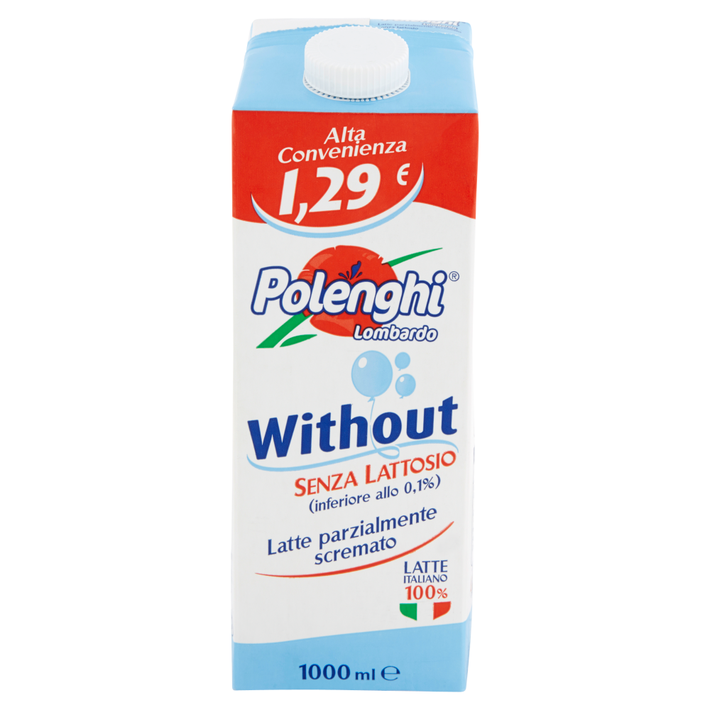 Polenghi Lombardo Without Senza Lattosio Latte parzialmente scremato 1000 ml