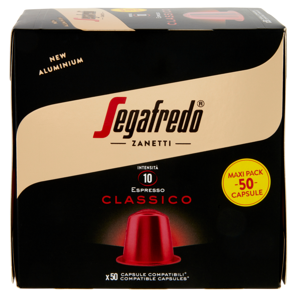 Segafredo Zanetti Espresso Classico Capsule Compatibili Nespresso* 50 x 5,1 g