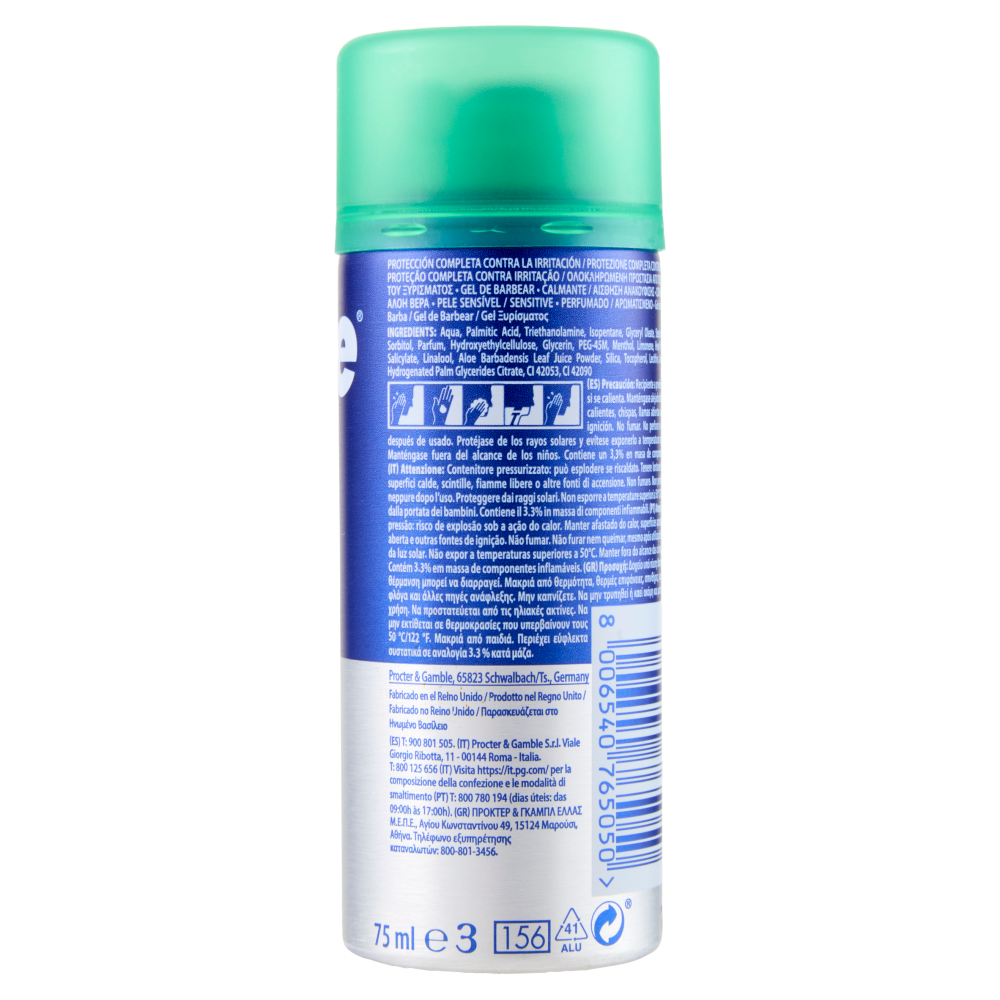 Gillette Series Gel da Barba Lenitivo, 75ml