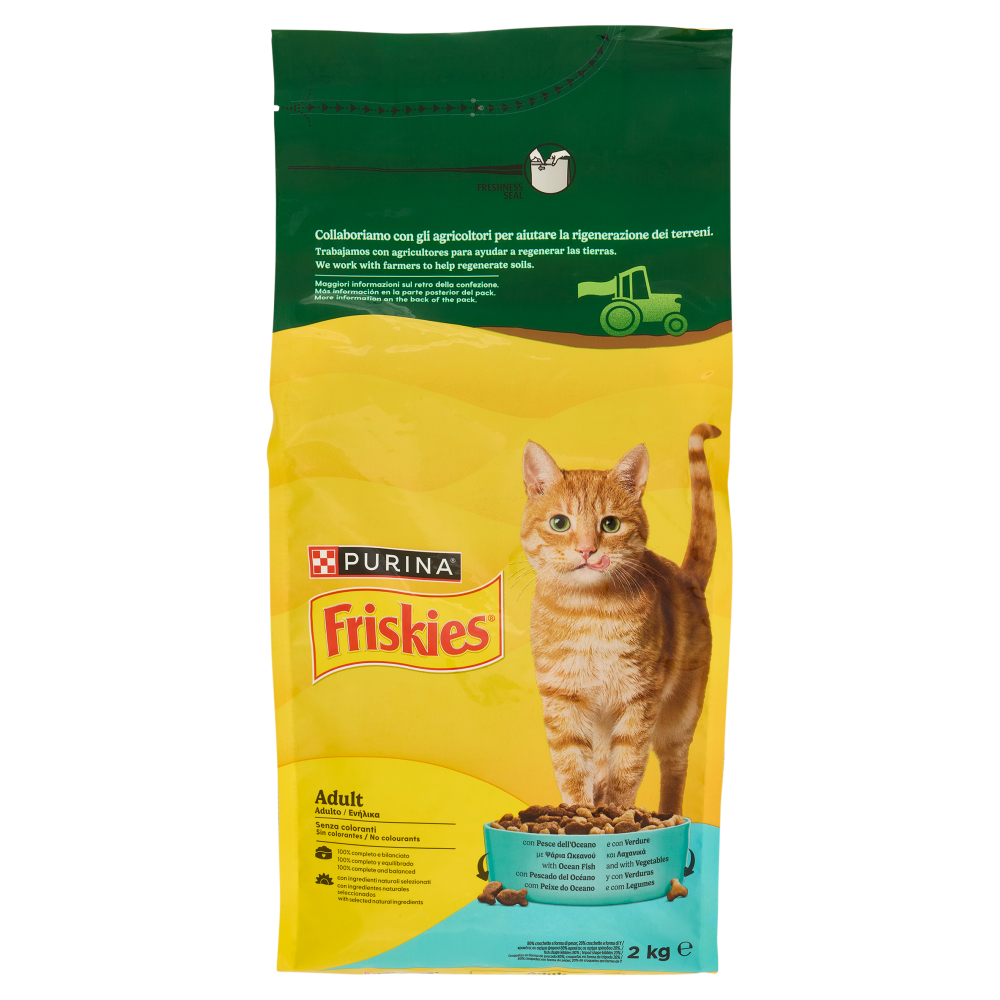 PURINA FRISKIES Adult Pesce dell'Oceano e con Verdure 2kg