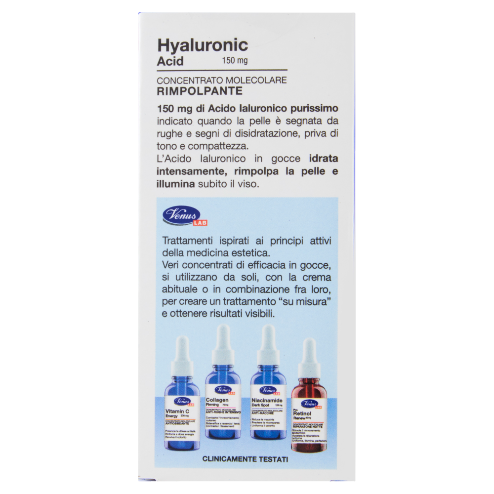 Venus Lab Hyaluronic Acid 150 mg Concentrato Molecolare Rimpolpante 30 mL