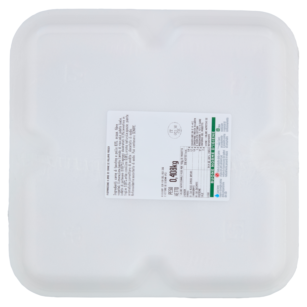 Amadori Hamburger alle Erbette 0,408 kg