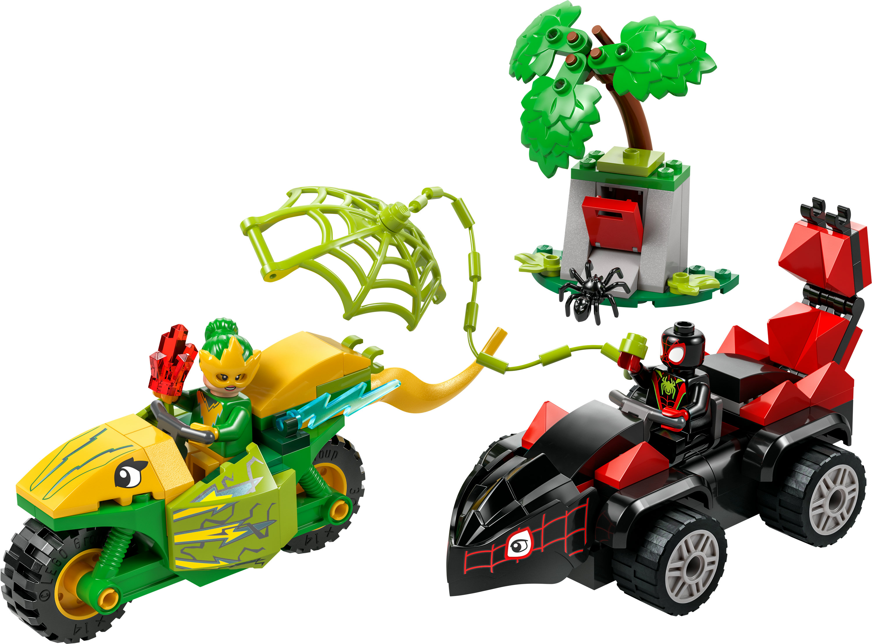 LEGO Inseguimento sui dino-veicoli di Spin ed Electro