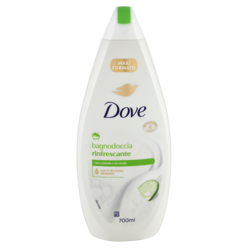 Dove bagnodoccia rinfrescante con cetriolo e tè verde 700 ml