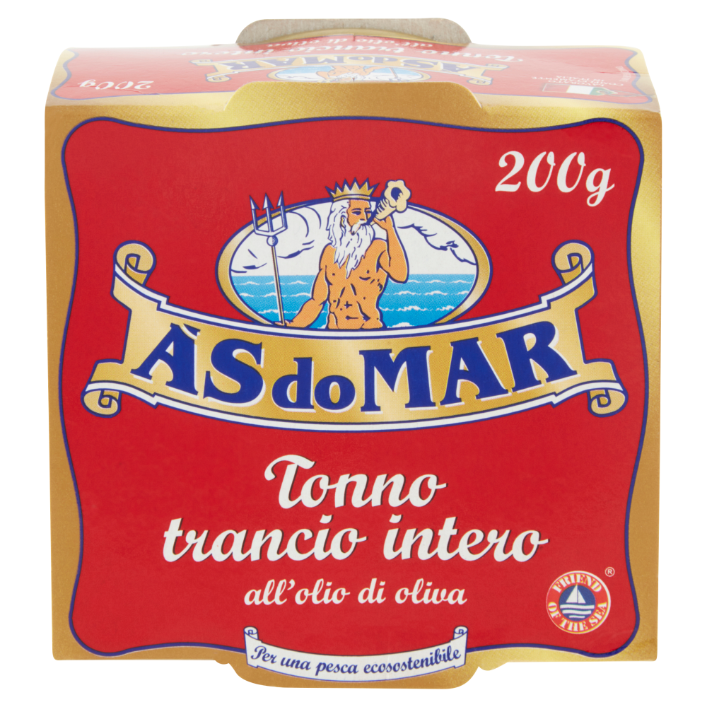 Asdomar Tonno trancio intero all'olio di oliva 200 g