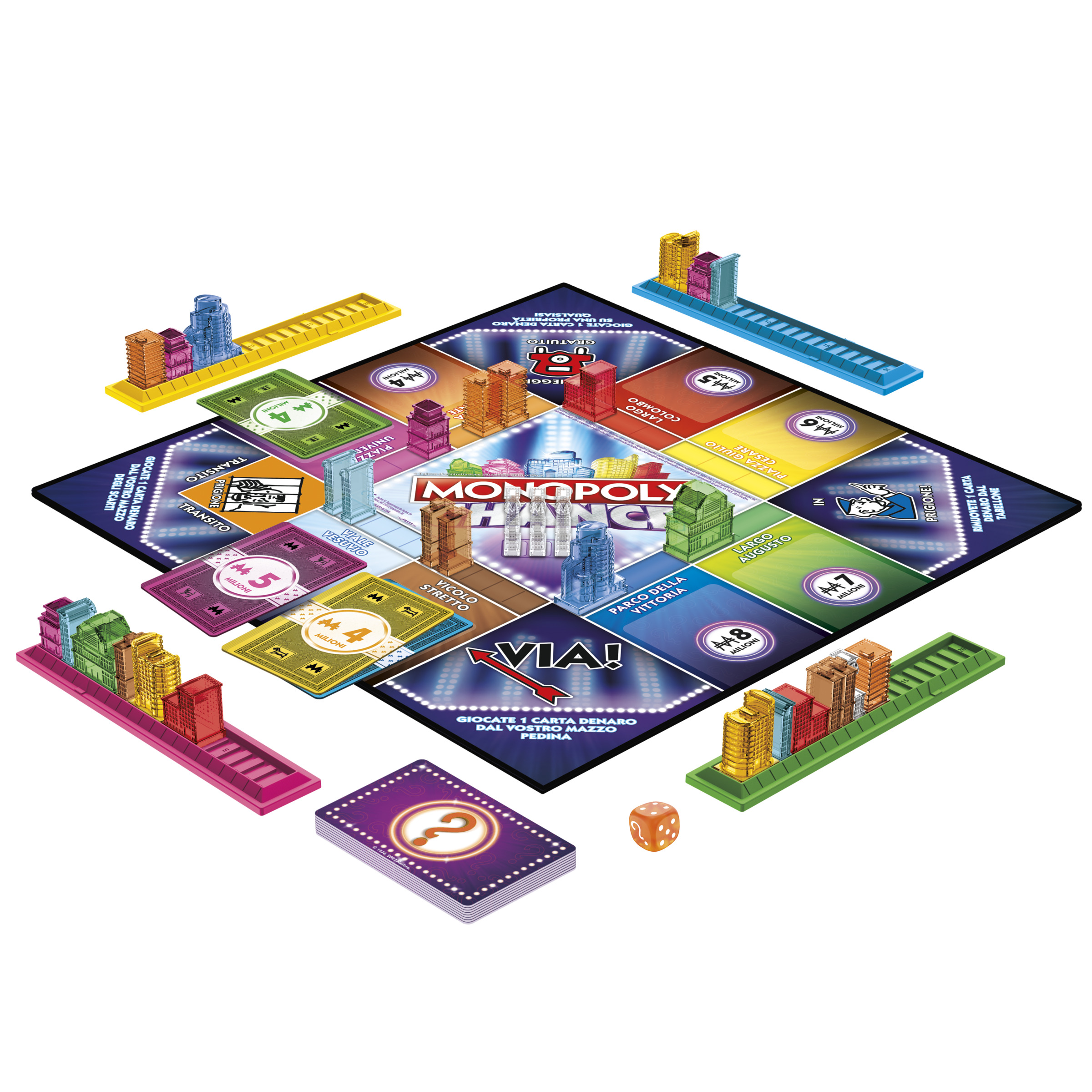 Monopoly Chance - gioco da tavolo, gioco per famiglie di veloce da 2 a 4  giocatori, 20 min. circa