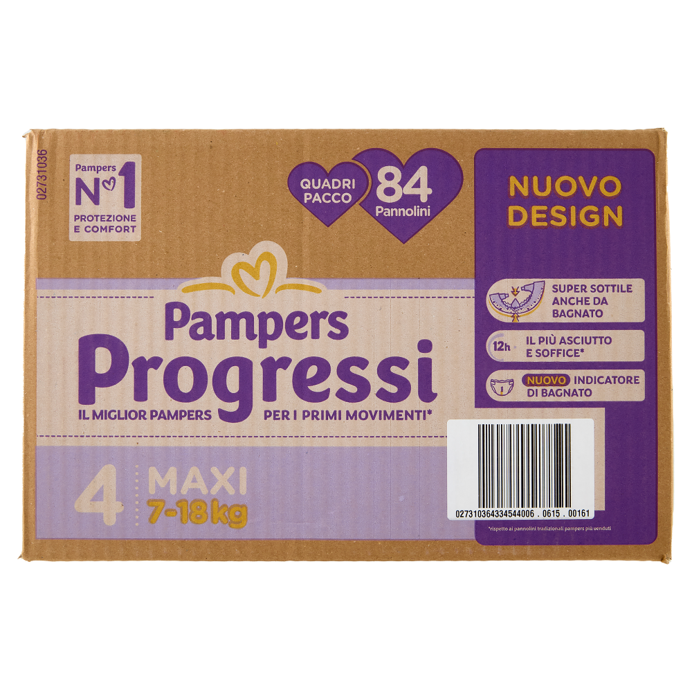 Pampers Progressi Maxi 84 pz