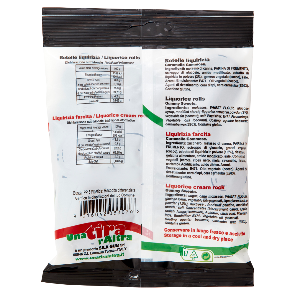 Una tira l'Altra Liquirizia Rotelle alla Liquirizia 200 g