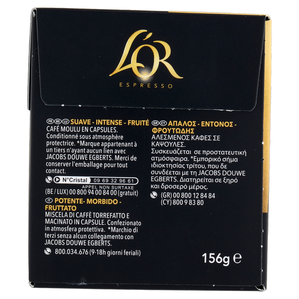 L'OR Barista 13- 30 Capsule Caffè Compatibili con Macchine Nespresso*® Original 156g