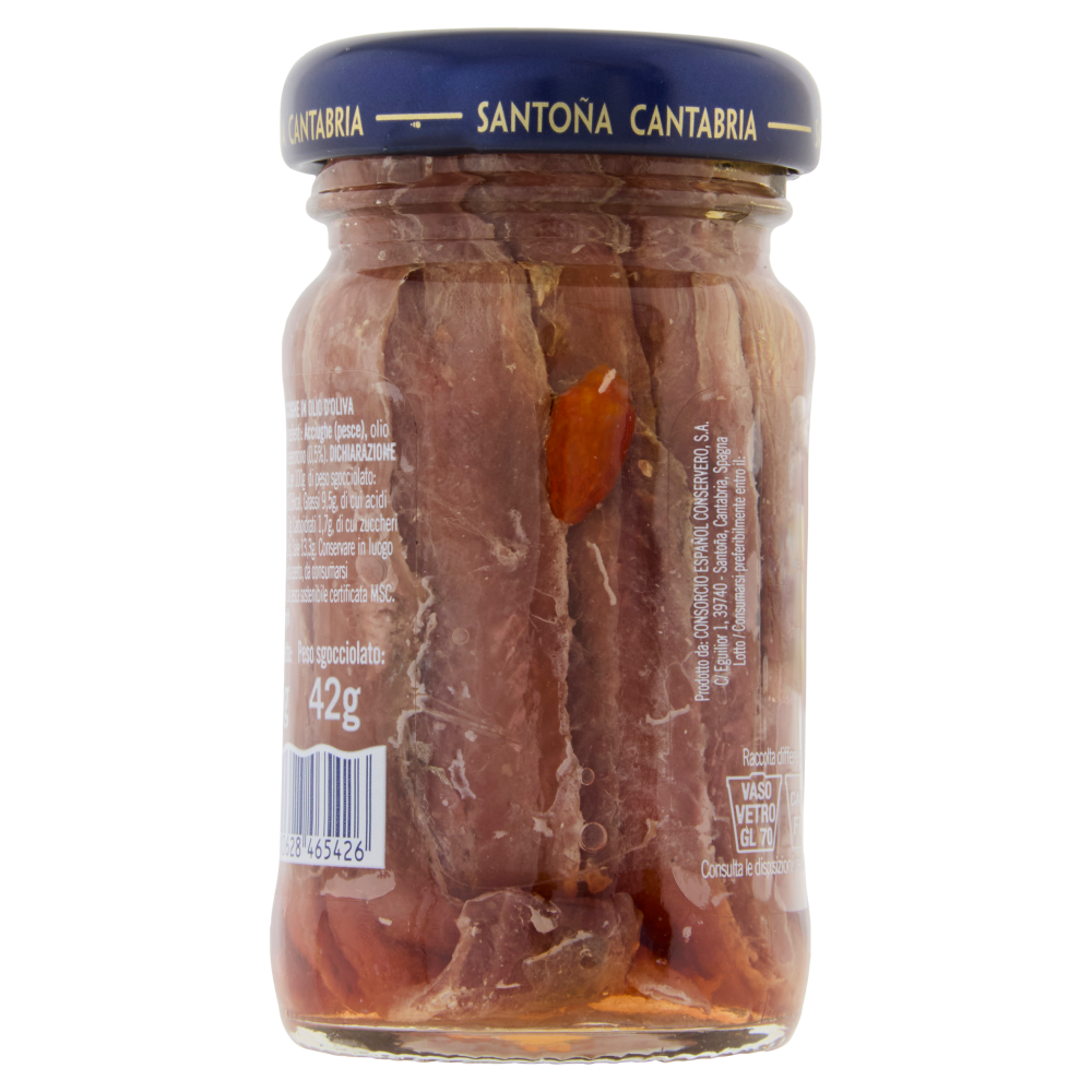 Consorcio Fletti di Acciughe in Olio d'Oliva Piccante 65 g