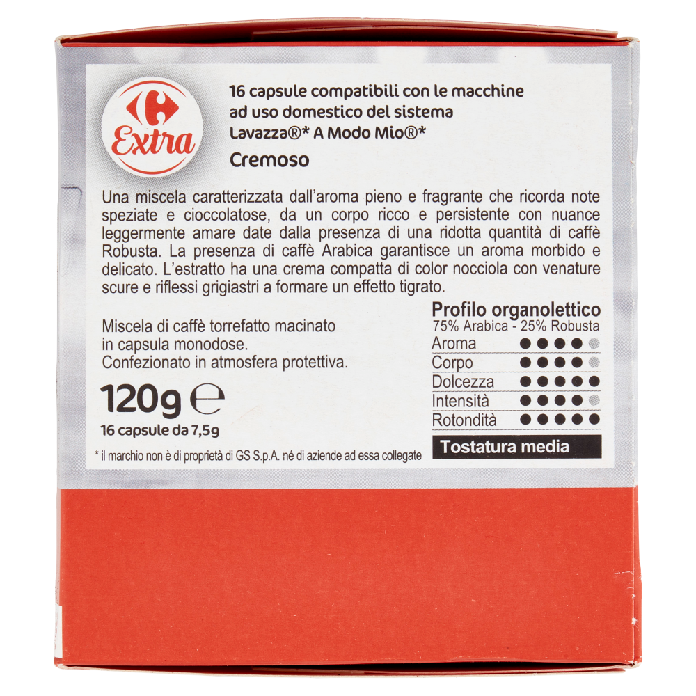 Carrefour Extra Espresso Cremoso 16 x 7,5 g